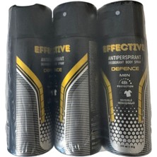 Effective Lara Effectıve Vücut Deodorantı Antıperspırant - Defence - For Men - (150 ml x 6 Adet)