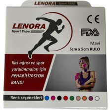 Sport Tape Mavi Renk Kinezyo Sporcu Bandı 5 Metre x 5 cm