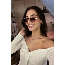 Falan Eyewear Willy Kadın Güneş Gözlüğü Gold-Kahve