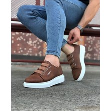 Nateli  WG026 Taba Kalın Taban Casual Erkek Ayakkabı