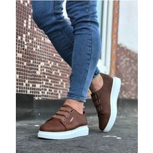 Nateli  WG026 Taba Kalın Taban Casual Erkek Ayakkabı