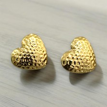 Chantaky 107 152 Gold Altın Kalpli Küpe