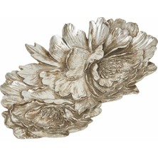 Karaca Home Lianca Dekoratif Tabak Silver 26X16 cm