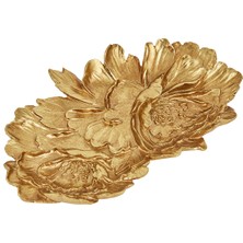 Karaca Home Lianca Dekoratif Tabak Gold 26X16 cm