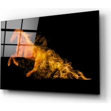 Barel Storm Alevli At Cam Tablo |  Dekoratif, Ofis, Mutfak