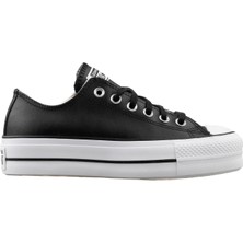 Converse Chuck Taylor All Star Leather Platform Kadın Siyah Sneaker Ayakkabı 561681C