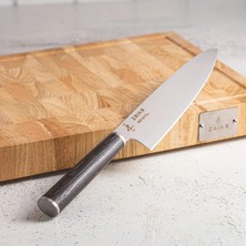 Zaika Eğri Santoku Venge Ağacı Saplı Şef Bıçağı - 18CM Paslanmaz Çelik