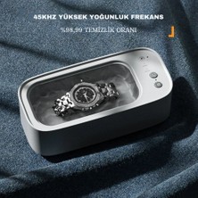 Taşınabilir Ultrasonik Temizleme Makinesi Yüksek Frekanslı Titreşimli Temizleyici Lekeleri Çıkarmak Takı Saat Gözlük Çatal Kaşık Hijyen Makinesi