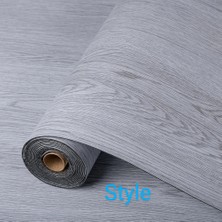 Style 100 X 30 MT Gri Renkli Yanmaz Soba Altı Pvc Yer Muşambası Esnek ve Kolay Döşeme