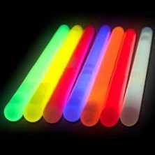 Kaufhier Karanlıkta Parlayan Fosforlu Glow Stick Kalın Çubuk 30 cm 1 Adet