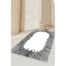 Somber Ekru Dekoratif Halı Dikdörtgen Djt