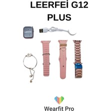 Leerfei G12 Plus 44MM Köşeli Ekran Akıllı Saat