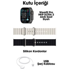 Wearfit Hk9 Ultra 2  Akıllı Kol Saati Model:inç 49MM Amoled Ekran (Siyah)