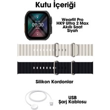 Wearfit Hk9 Ultra 2 Max  Akıllı Kol Saati ( Model:inç 49MM Amoled Ekran (Siyah)