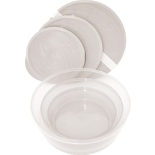 Tuffex 3lü Set Polo Tapper Yuvarlak Saklama Kabı Small