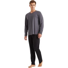 Blackspade Erkek Antrasit 3'lü Pijama Takımı 40572