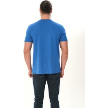 Nerwes Erkek Bisiklet Yaka Tişört Regular Fit Pamuk Basic T-Shirt