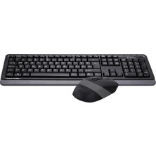 A4 TECH FG1010 F USB GRİ KLAVYE+MOUSE KABLOSUZ SET