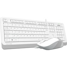 A4 TECH F1010 Q USB BEYAZ TR MM KLAVYE+OPT MOUSE