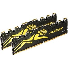 Apacer Panther Black-Gold 32GB (2X16GB) 3200MHZ CL16 Ddr4 Gaming Ram (AH4U32G32C28Y7GAA-2)