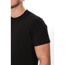 Nerwes Erkek Bisiklet Yaka Tişört Regular Fit Pamuk Basic T-Shirt