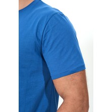 Nerwes Erkek Bisiklet Yaka Tişört Regular Fit Pamuk Basic T-Shirt