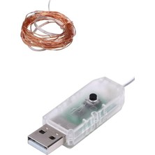 Alpotekno® Yılbaşı ve Özel Konsept Dekorasyon 5 mt USB Bağlantılı LED Işık