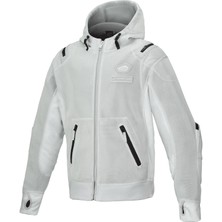 Alpinestars Moflow Air Tech Hoodie Korumalı Motosiklet Montu Gri