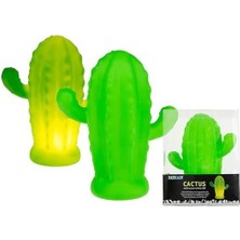 Alpotekno® Pilli Silikon LED Işıklı Sevimli Kaktüs Gece Lambası Aydınlatması