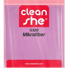 Cleanshe Premium Ekstra Kalın Mikrofiber Cam Bezi 3'lü Set 40X40 320 Gsm | 1,5 Kata Kadar Daha İyi Cam Silme