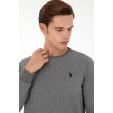 U.S. Polo Assn. Erkek Antrasit Melanj Sweatshirt 50295159-VR081