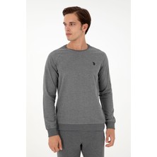 U.S. Polo Assn. Erkek Antrasit Melanj Sweatshirt 50295159-VR081