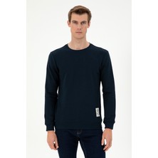 U.S. Polo Assn. Erkek Regular Fit Bisiklet Yaka Lacivert Sweatshirt 50293471-VR033