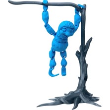 3D Hareketli Oyuncak Tembel Hayvan (Sloth) Ağaç Dekoru Dahil - Mavi