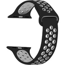 Adige Apple Watch 7 41MM Kordon Kayış Silikon Delikli Soft