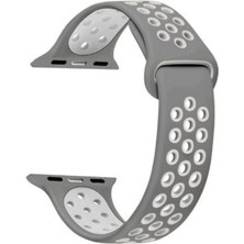 Adige Apple Watch 9 41MM Kordon Kayış Silikon Delikli Soft
