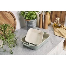 Staub Seramik Dikdörtgen Fırın Kabı Seti 2 Prç Okaliptüs - 405087290