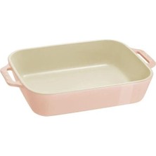 Staub Seramik Dikdörtgen Fırın Kabı Seti 3 Prç Pembe - 1025099