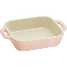 Staub Seramik Dikdörtgen Fırın Kabı Seti 3 Prç Pembe - 1025099