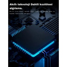 Dijital Bazar Araç Ev Ofis LED Işıklı Sensörlü Kapaklı Koku Engelleyen Küllük