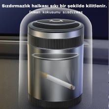 Dijital Bazar Araç Ev Ofis LED Işıklı Sensörlü Kapaklı Koku Engelleyen Küllük