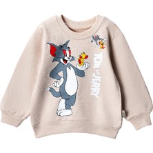 Lusana 30624 3-7 Yaş Tom ve Jerry Baskılı  Sweat