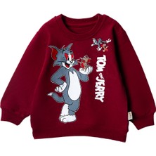 Lusana 30624 3-7 Yaş Tom ve Jerry Baskılı  Sweat