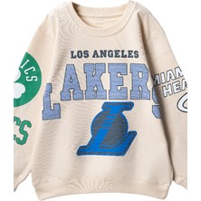 Lusana  80424 8-12 Yaş Lakers Baskılı Sweat