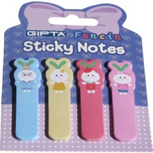 Gıpta Fancin Desenli Parmak Not Kağıdı Ayraç 4X20 Yaprak