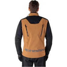 Alpinestars Hyde Xt Ds Xf Off-Road Korumalı Motosiklet Montu Kahverengi / Siyah