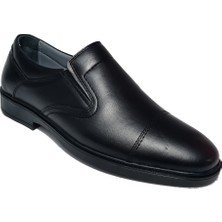 Öztürk Bağsız Ökçeli Burun Kısmı Dikişli Model Deri Günlük Comfort Kundura AY-1020-ÖK