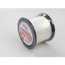 Rikimaru 0.10 mm Rx4-4 Katlı 1000 Metre,8.7 kg Çeker, Beyaz Renkli, Ip, Örgü, Ipek Misina