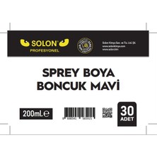 30 Adet (1 Koli) Sprey Boya Boncuk Mavi 200 Ml.