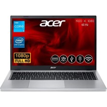 Acer Aspire 3 I3 8gb 128GB M.2 SSD A315-510P-38X0 Atl1  Fdos 15.6'' Taşınabilir Bilgisayar